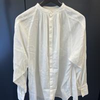 Curensology カレンソロジー コットン 2WAY ギャザー ブラウス トップス シャツ CL106018ER ホワイト F