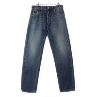 プラダ PRADA 23年 トライアングルロゴ デニムパンツ ジーンズ ウオッシュ加工 GEP374 インディゴ 30