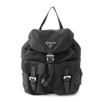 プラダ PRADA RE-NYLON リナイロン サフィアーノ スモール RFID トライアングルロゴ バックパック リュック デイパック 1BZ677 ブラック