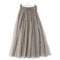クリスチャンディオール Christian Dior コットン 総柄 ペチコート付き フレア スカート ボトムス 441J56A3828 マルチカラー 34