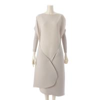イッセイミヤケ ISSEY MIYAKE 22SS 変形 プリーツ ロングカーディガン ワンピース ドレス IM21FH688 ライトグレー 2