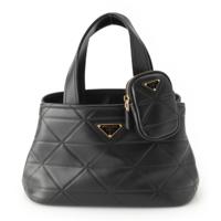 プラダ PRADA ラムスキン ポーチ付 キルティング