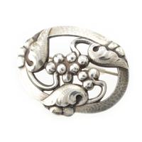 ジョージジェンセン Georg Jensen ラウンド ブローチ