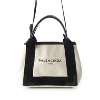 バレンシアガ BALENCIAGA ネイビーカバスXS キャンバス 2way