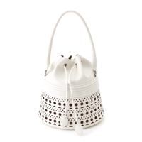 アライア Alaia レザー バケット コルセット