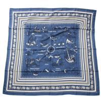 エルメス HERMES 24SS カレジェアン140 Tatouages Marins Bandana 船乗りのタトゥー カシミヤ