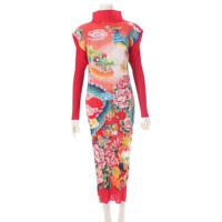 プリーツプリーズ イッセイミヤケ PLEATS PLEASE ISSEY  1998 ドラゴン 龍 鳳凰 柄 ボトルネック