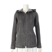 プリーツプリーズ イッセイミヤケ PLEATS PLEASE ISSEY  コットン デニム転写