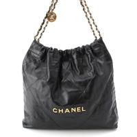 シャネル CHANEL CHANEL22 スモール シャイニーカーフスキン ロゴ ココマーク