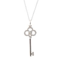 ティファニー TIFFANY&Co. クラウンキー ダイヤ ペンダント ネックレス
