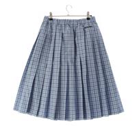 ミュウミュウ MIUMIU コットン チェック プリーツミディ