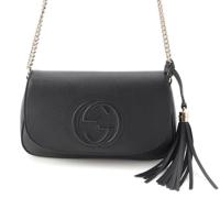 グッチ GUCCI ソーホー レザー チェーン タッセル ショルダーバッグ