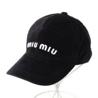 ミュウミュウ MIUMIU ベロア ロゴ ベースボール