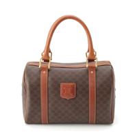 セリーヌ CELINE マカダム ミニボストン ハンドバッグ
