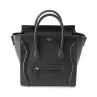 セリーヌ CELINE ラゲージナノショッパー ドラムドカーフスキン 2way
