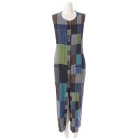 イッセイミヤケ ISSEY MIYAKE チェック ノースリーブ