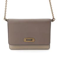 ボッテガヴェネタ BOTTEGAVENETA レザー アンティーク金具 ハーフフラップ