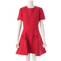 ヴァレンティノ VALENTINO 23年 ヴァージンウール×シルク リボンデザイン