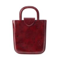 カルティエ CARTIER ハッピーバースデー パテントレザー ハンドバッグ