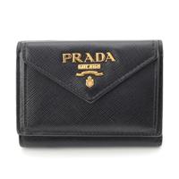 プラダ PRADA サフィアーノ ロゴ コンパクトウォレット