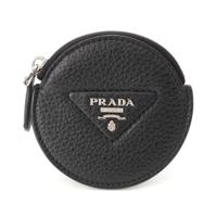 プラダ PRADA レザー トライアングルロゴ ラウンドジップ