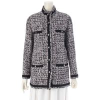 シャネル CHANEL コットン ツイード ココマークボタン