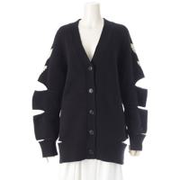 バーバリー BURBERRY ウール×カシミヤ ロゴ カット加工