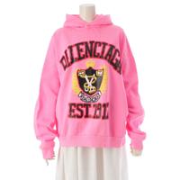 バレンシアガ BALENCIAGA カレッジロゴ プリント ダメージ加工