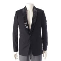 セリーヌ CELINE ウール スパンコール ショールカラー