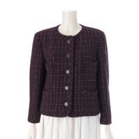 シャネル CHANEL 02P ウール×ナイロン ココマークボタン