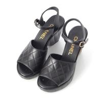 シャネル CHANEL レザー マトラッセ ビジューココマーク