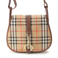 バーバリー BURBERRY レザー キャンバス ノバチェック