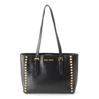 ミュウミュウ MIUMIU レザー スタッズ ショルダーバッグ