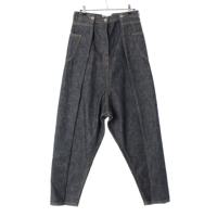 ロエベ LOEWE コットン デニム カーフレザー