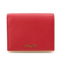 プラダ PRADA レザー ロゴ 二つ折り財布