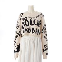 ドルチェアンドガッバーナ DOLCE&GABBANA ウール ロゴ ショート丈