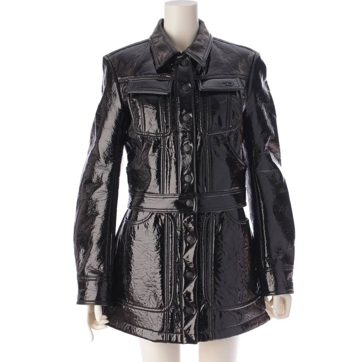 ディーゼル エナメル フェイクレザー セットアップ