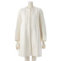 ドゥロワー Drawer コットン ノーカラー ツイード