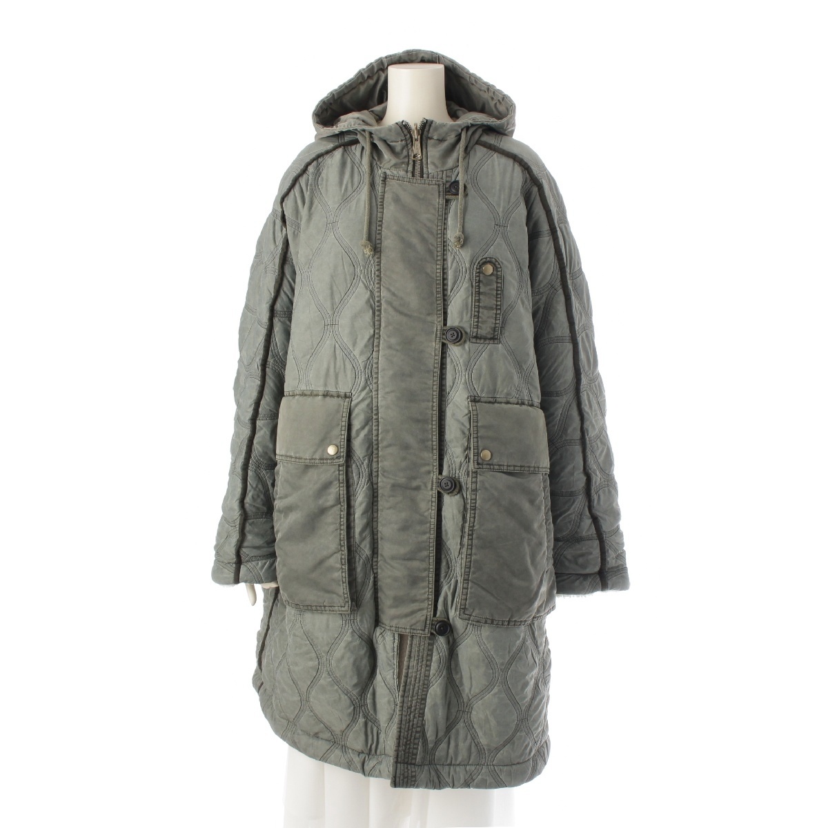 ディーゼル キルティング モッズコート