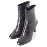 サンローラン SAINT LAURENT クロコ型押し サイドジップ