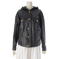 セリーヌ CELINE ラムレザー トリオンフボタン 金ボタン