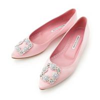 マノロブラニク MANOLO BLAHNIK サテン Hangisi