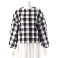 ドゥロワー Drawer 23AW ウール ブロックチェックリバー