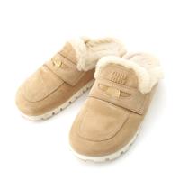 ミュウミュウ MIUMIU スエード ロゴ ムートン