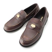 ミュウミュウ MIUMIU レザー ヴィンテージ加工 ペニー