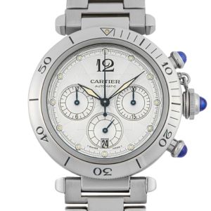 カルティエ パシャ38mm クロノグラフ SS AT W31030H3