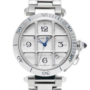 カルティエ パシャ グリッド SS AT W31040H3