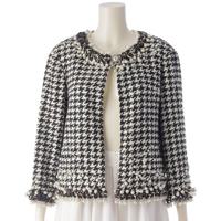 シャネル CHANEL ツイード パール ハウンドトゥース