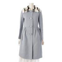 フェンディ FENDI ウール ミンクファー ゼブラ柄