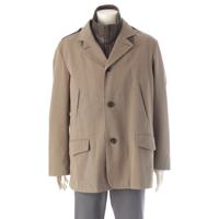 エルメス HERMES コットン×ウール レザーライナー付き テーラードジャケット